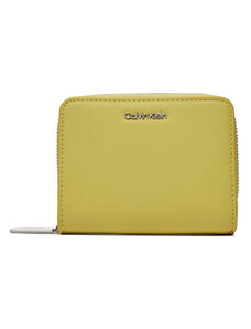 Малък дамски портфейл Calvin Klein Ck Must Z/A Wallet W/Flap Md K60K607432 Citrus ZAV
