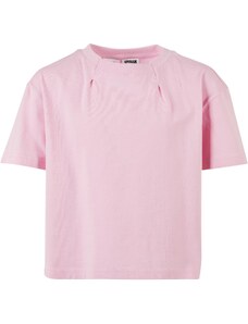 Urban Classics Kids Girls' Organic Oversized Pleated T-Shirt Girls' Pink