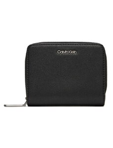 Малък дамски портфейл Calvin Klein Ck Must Z/A Wallet W/Flap Md K60K607432 Ck Black BEH