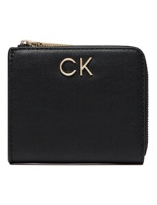 Малък дамски портфейл Calvin Klein Re-Lock Za Wallet Sm K60K610781 Ck Black BEH