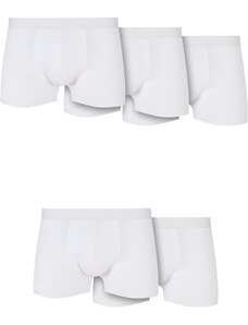 UC Men Solid Organic Cotton Boxer Shorts 5-Pack White+White+White+White+White