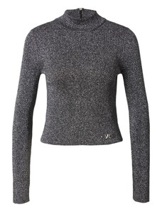 MICHAEL Michael Kors Пуловер сребърно сиво / черно