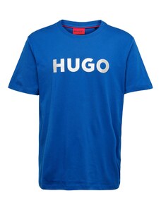 HUGO Тениска 'Dulivio' синьо / светлосиво