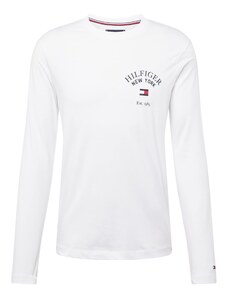 TOMMY HILFIGER Тениска тъмносиньо / червено / мръсно бяло