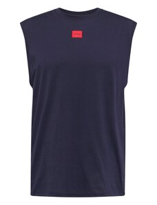 HUGO Тениска 'Dankto 241' тъмносиньо / светлочервено