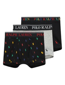 Polo Ralph Lauren Долни гащи светлосиво / черно