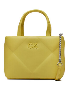 Дамска чанта Calvin Klein Re-Lock Quilt Tote Mini K60K611340 Citrus ZAV