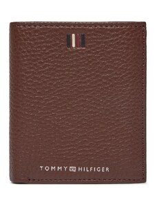 Голям мъжки портфейл Tommy Hilfiger Th Central Trifold AM0AM11851 Dark Chestnut GT8