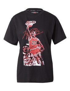 Jordan Тениска сиво / червено / черно / бяло
