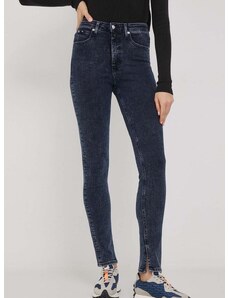 Дънки Calvin Klein Jeans в тъмносиньо J20J222136