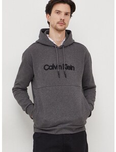 Суичър Calvin Klein в сиво с качулка апликация K10K112726