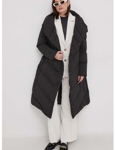Пухено яке Blauer в черно зимен модел с уголемена кройка