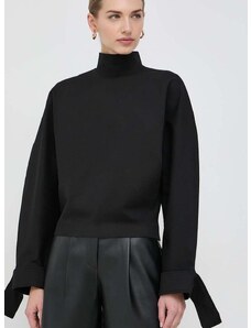Блуза Victoria Beckham в черно с изчистен дизайн 1124WTP005241A
