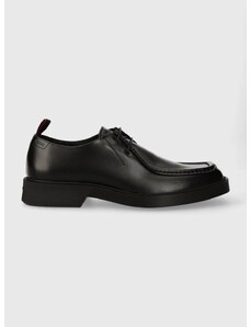 Кожени половинки обувки HUGO Iker в черно 50512736