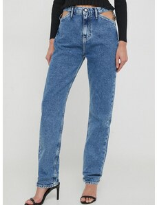Дънки Calvin Klein Jeans с висока талия J20J222433