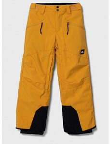 Детски панталон Quiksilver в жълто