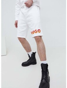 Памучен къс панталон HUGO в бяло 50504826