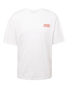 JACK & JONES Тениска 'LETTER' светлосиньо / кафяво / оранжево / бяло