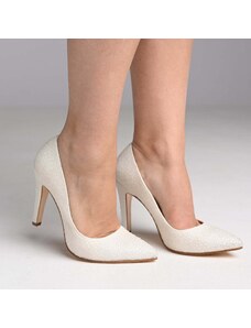 yoncystore.com Дамски официални обувки Yoncy на висок ток бели