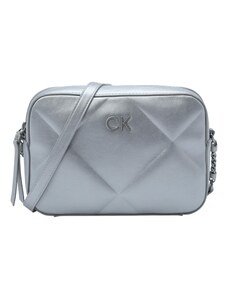 Calvin Klein Чанта с презрамки сребърно сиво