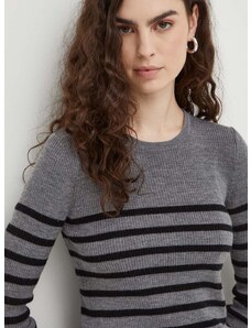 Вълнен пуловер Herskind Camb дамски в сиво от лека материя 5006825