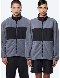 Яке Rains Fleece Jacket в сиво с преходна изолация с уголемена кройка