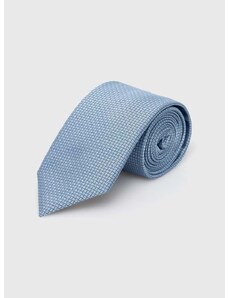 Копринена вратовръзка BOSS в синьо 50511346