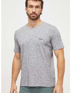Домашна тениска BOSS в сиво с меланжов десен 50515312