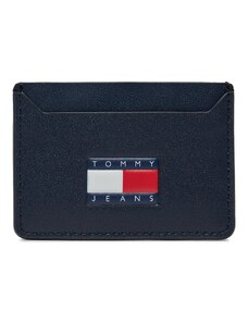 Калъф за кредитни карти Tommy Jeans Tjm Heritage Leather Cc Holder AM0AM12085 Dark Night Navy C1G