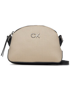 Дамска чанта Calvin Klein Re-Lock Seasonal Xbody Sm_Canvas K60K611793 Dk Ecru PC4
