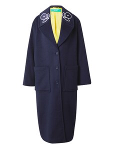 UNITED COLORS OF BENETTON Преходно палто нейви синьо / жълто / бяло