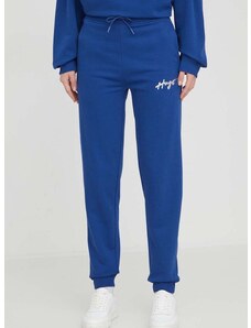 Спортен панталон HUGO в синьо с изчистен дизайн 50509171