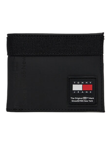 Голям мъжки портфейл Tommy Jeans Tjm Daily + Cc Wallet AM0AM12081 Black BDS