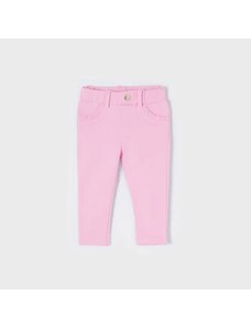 Mayoral Дълъг basic трикотажен панталон за бебе момиче в светло розово Майорал