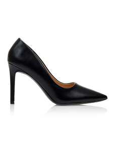 Tsoukalas Черни дамски обувки с остър ток от изкуствена кожа с заострен завършек