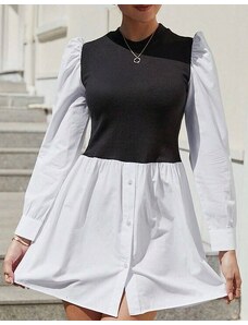 Creative Дамска рокля тип риза в бяло - код 23366