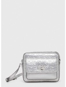 Чанта Calvin Klein в сребристо K60K611337