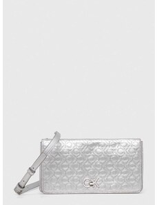 Чанта Calvin Klein в сребристо K60K611338