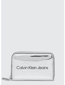 Портмоне Calvin Klein Jeans дамски в сребристо K60K611863