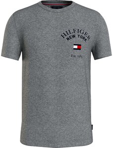 TOMMY HILFIGER Тениска 'Varsity' нейви синьо / тъмносиво / червено / бяло