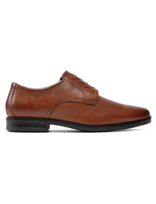 Обувки Clarks Howard Walk 261620177 Dark Tan Leather