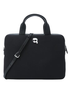 Karl Lagerfeld Чанта за лаптоп 'Ikonik 2.0' телесен цвят / черно / бяло