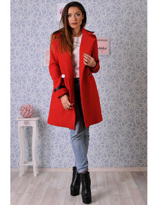 Addict Boutique Дамско червено палто Adell - 2XL