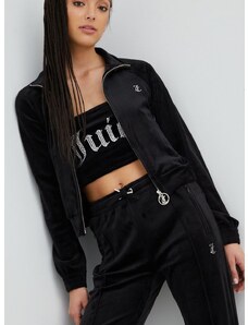 Суичър Juicy Couture в черно с апликация