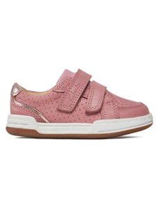 Сникърси Clarks Fawn Solo T 261589896 Light Pink Leather