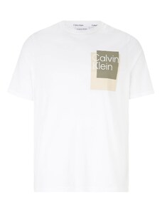 Calvin Klein Big & Tall Тениска бежово / каки / бяло