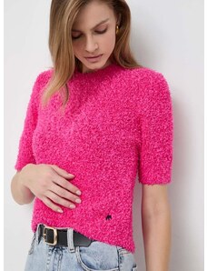 Пуловер Karl Lagerfeld дамски в розово
