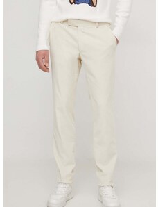 Джинсов панталон Karl Lagerfeld в бежово с кройка по тялото