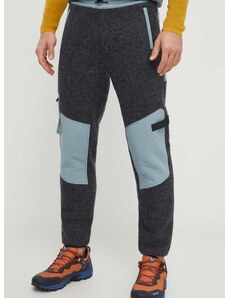 Панталон за спортнове на открито Smartwool Hudson в сиво с десен