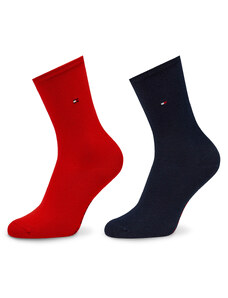 Комплект 2 чифта дълги чорапи дамски Tommy Hilfiger 371221 Red 684